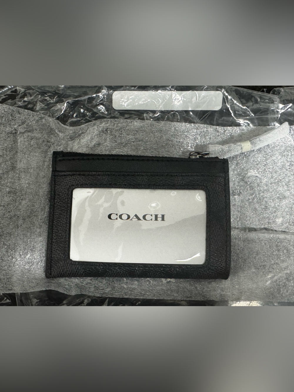 Coach Women’s Mini Wallet - Black & Grey - Picture 5 of 5